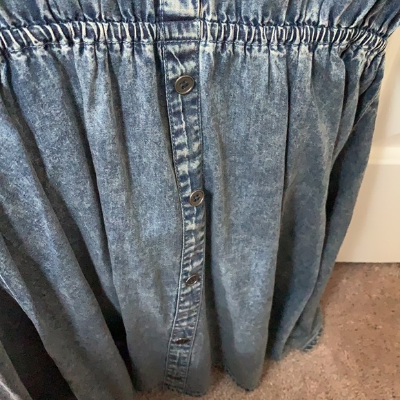 Pink Martini Denim dress distressed look - Picture 7 of 9